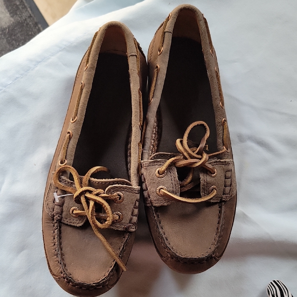 Sebago Dark Brown Leather Footwear Size 6M